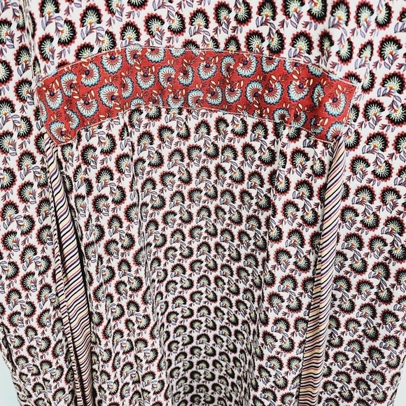 CAbi #5664 Poet Open Front Patchwork Floral Duster Kimono Jacket Small - Picture 11 of 14